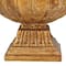 Gold Polystone Traditional Decorative Bowl, 9" x 11" x 11"
